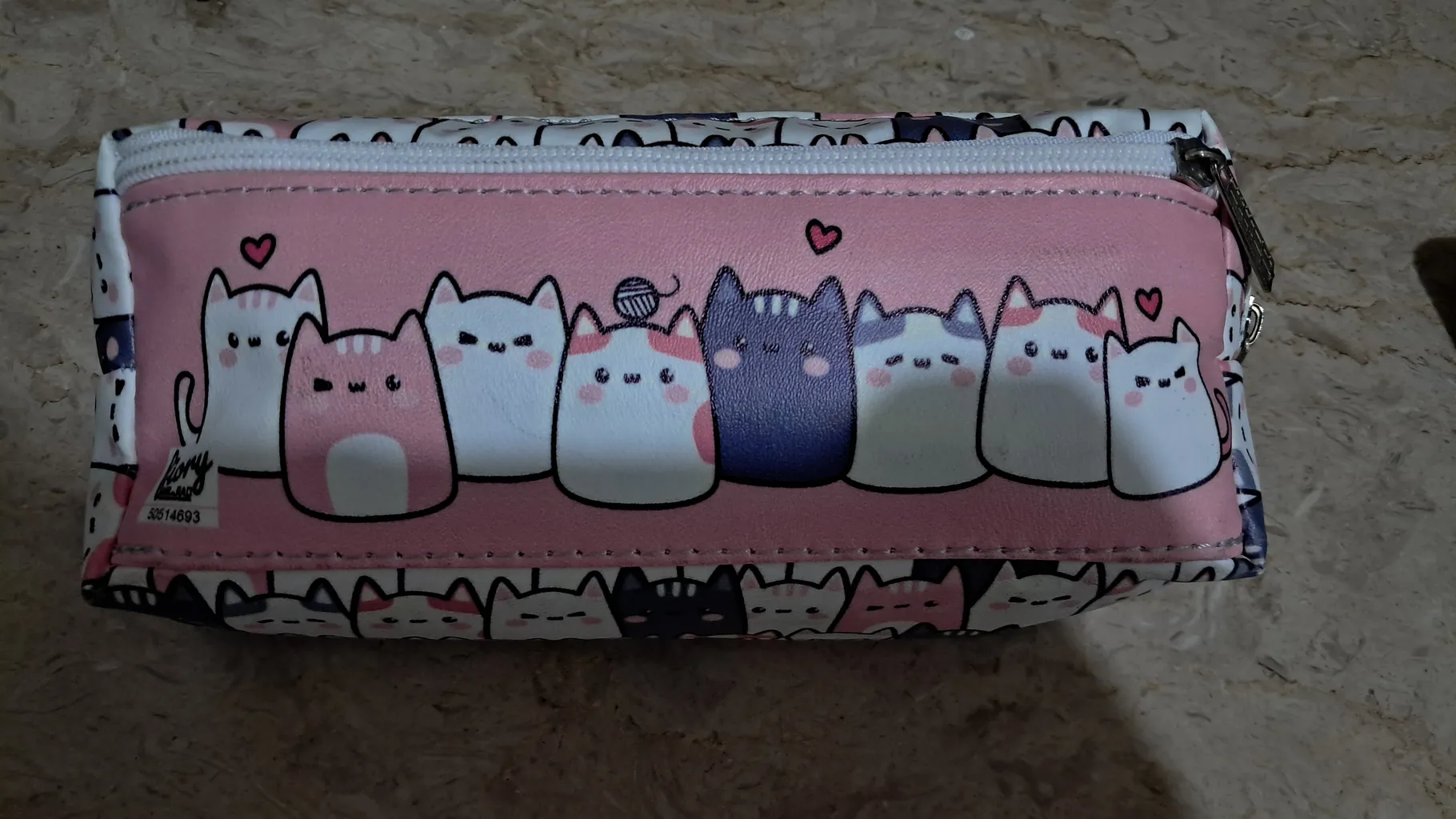 جامدادی مستر راد مدل سه زیپ طرح گربه فانتزی کد fiory 2515