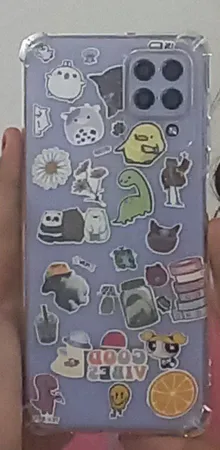 استیکر لب تاپ طرح positive energy مجموعه 37 عددی