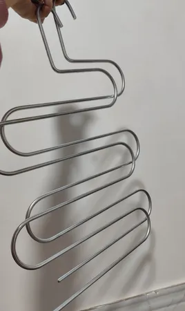 چوب لباسی شلوار و شال لینو مدل مارپیچ بسته 2 عددی