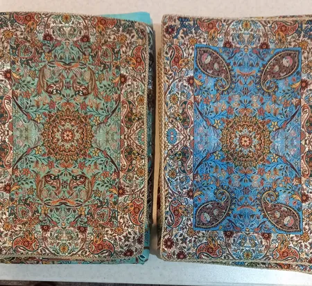 سجاده جانماز ترمه نگین خاتم طرح افشاری کد SBZ