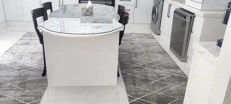 فرش ماشینی ساوین کد 4083 زمینه طوسی