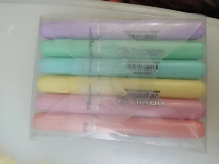 ماژیک علامت گذار هرون مدل پاستلی مجموعه 6 عددی