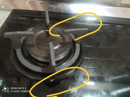 ست هود و اجاق گاز صفحه ای مدل AZ 122