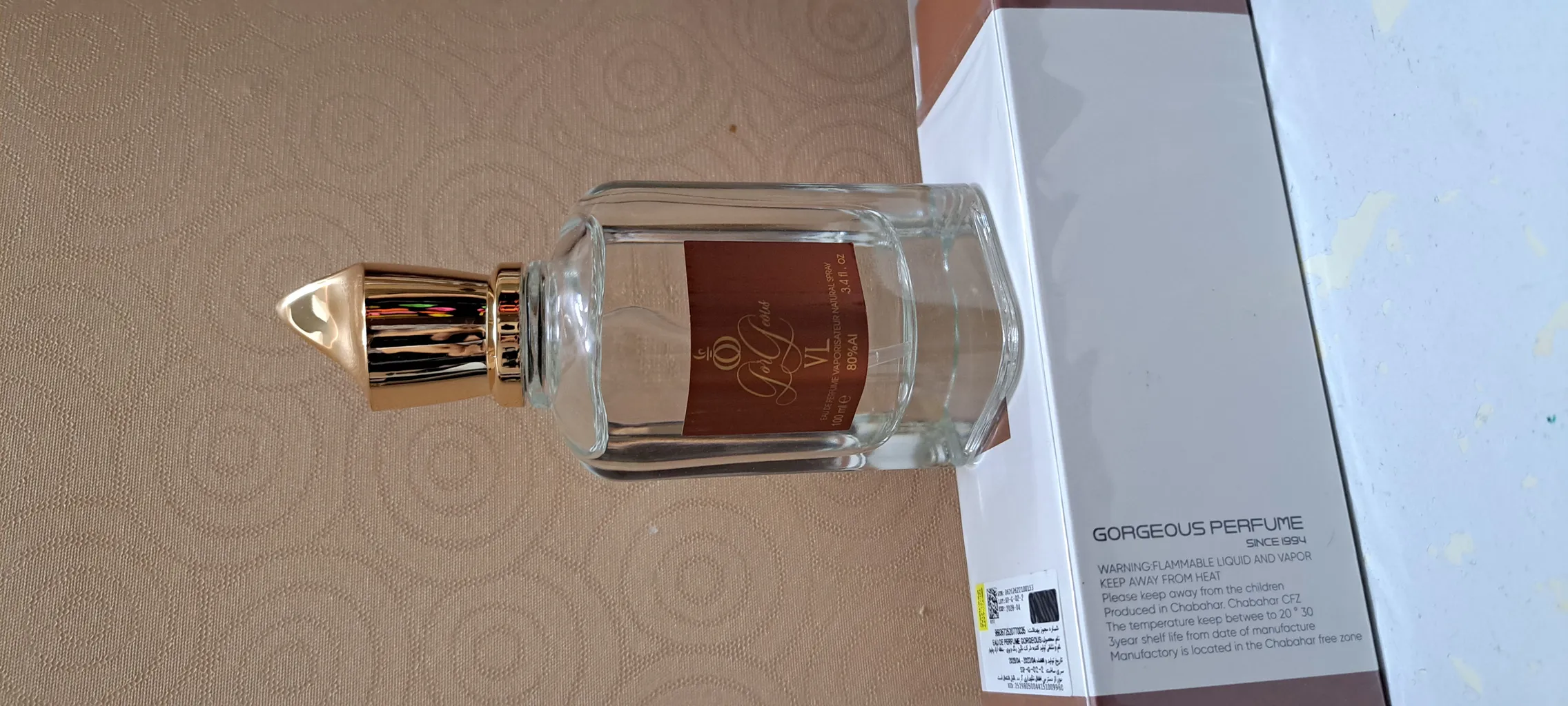 ادوپرفیوم گورجس مدل وی ال برنز 600633  حجم 100 میلی‌لیتر