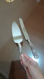 ست کارد و کفگیر سرو کیک مدل کریستال کد 7