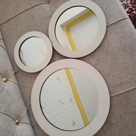 آینه  الف مدل  گرد دلسا کد 321 مجموعه 3 عددی