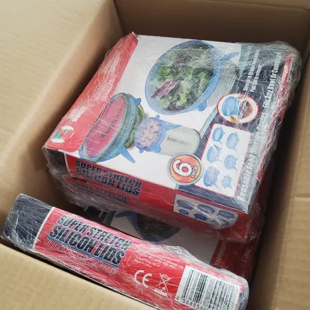 درپوش ظرف مدل سیلیکونی مجموعه 6 عددی