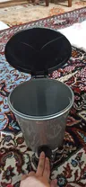 سطل زباله پدالی سلمان پلاستیک مدل گلبرگ 240
