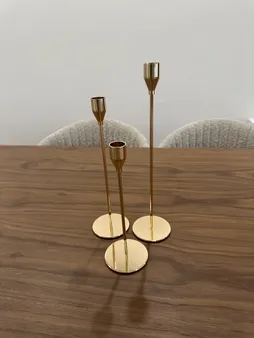 شمعدان مدل رومیزی بسته 3 عددی