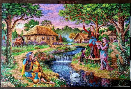 پازل 1000 تکه ایران طرح دهکده زیبا مدل AP-357