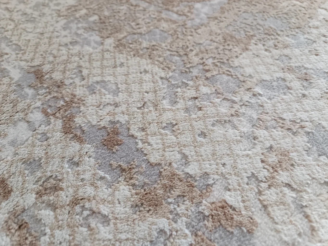 فرش ماشینی اولیا کد 9410 زمینه کرم