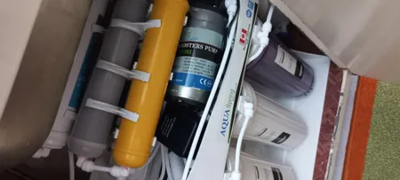 دستگاه تصفیه کننده آب آکوآ اسپرینگ مدل NF - SF4200 به همراه فیلتر تصفیه آب مجموعه 4 عددی