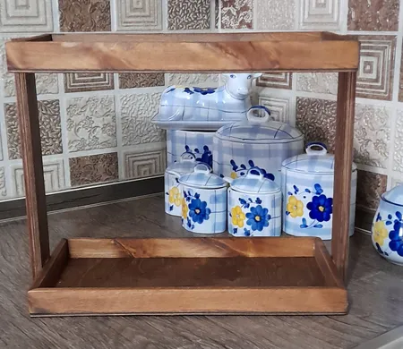 استند جا ادویه ای مدل چوبی