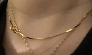 تجریه خرید زنجیر هرینگبون طلا 18 عیار زنانه مایا ماهک مدل MM1348