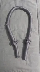 بیگودی مو مدل پرنسس طرح روبان به همراه کش مو بسته 2 عددی