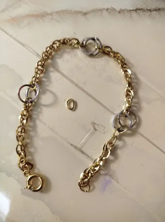 دستبند طلا 18 عیار زنانه طلای مستجابی مدل اسپادانا کد 6757