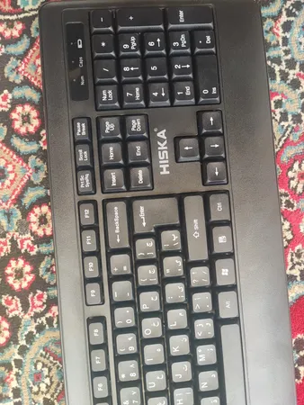 کیبورد و ماوس هیسکا مدل H-MK15W، سوییچ ممبران،Full-Size