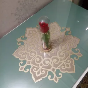 تجریه خرید ست رومیزی سه تکه طرح ستاره کد Ro560/SET-GOLAL/6ug به همراه زیرلیوانی