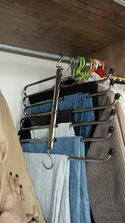 آویز شال و شلوار مدل شش طبقه