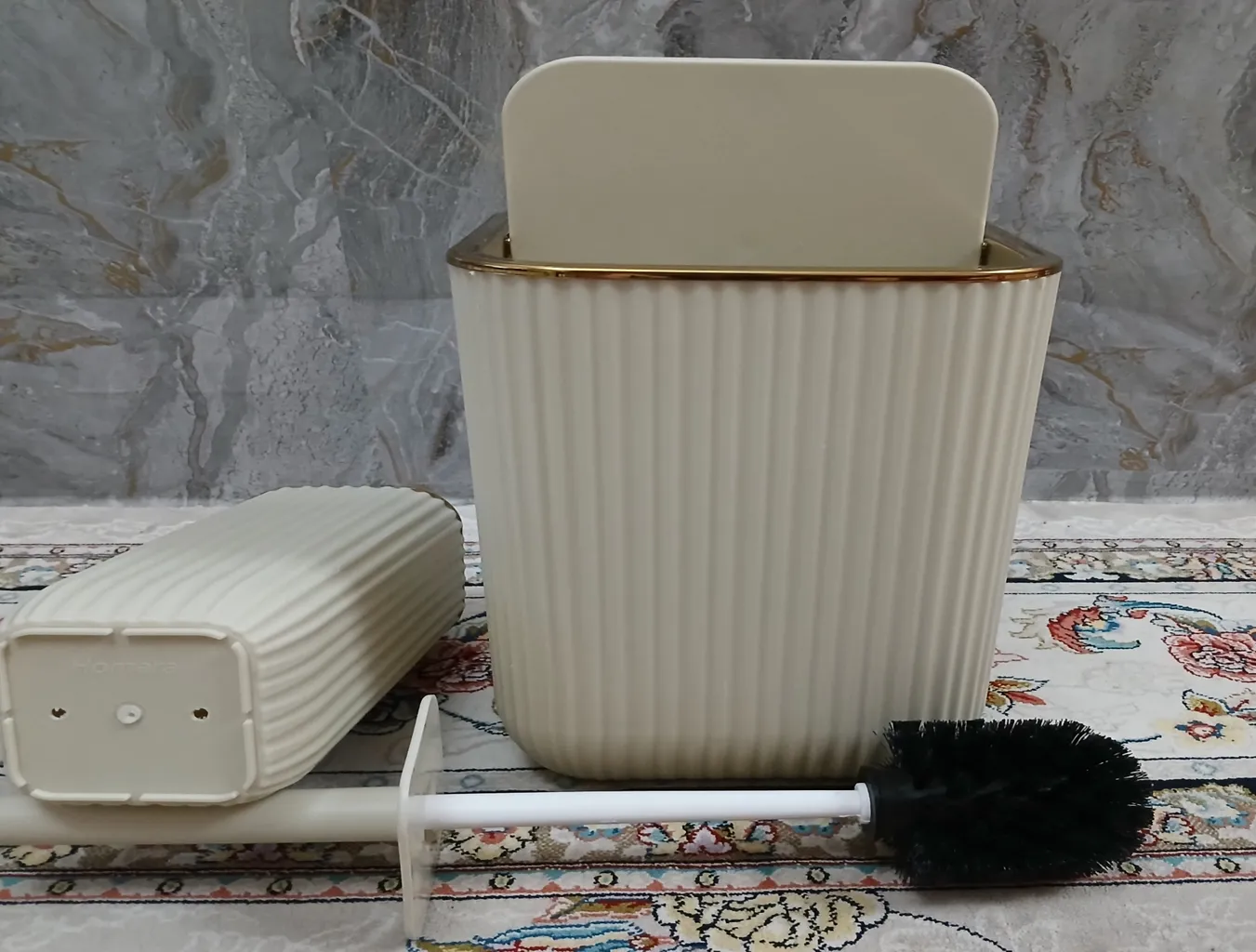 ست سطل و فرچه همارا طرح 4 گوش مدل بادبزنی زبرا