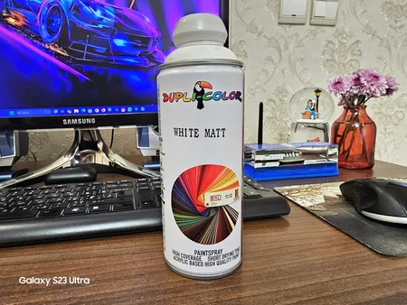 اسپری رنگ سفید مات دوپلی کالر حجم 400 میلی لیتر