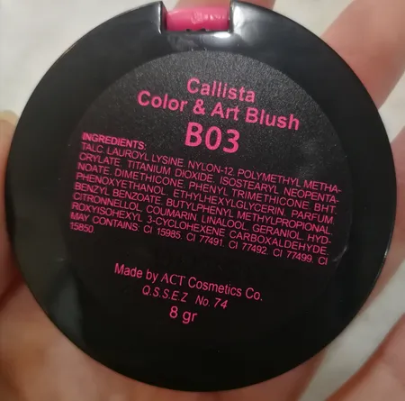 رژ گونه کالیستا مدل Color and Art شماره B03