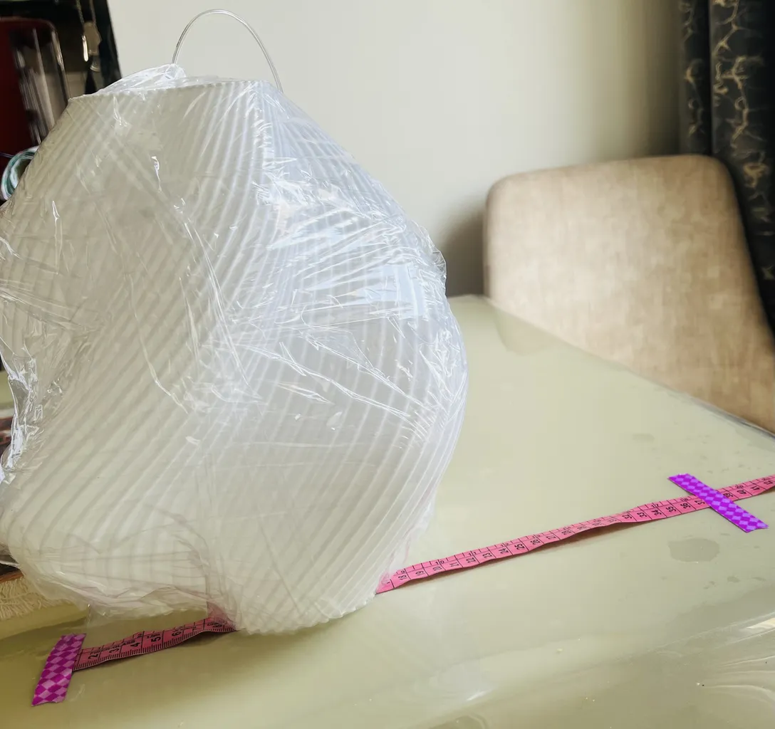 لوستر افزا سازان نمای سوم مدل خامه ای کد 30