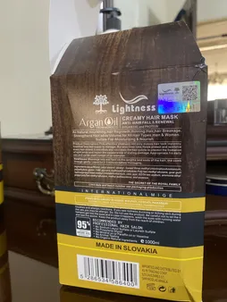 ماسک مو لایتنس مدل Argan oil حجم 1000 میلی لیتر