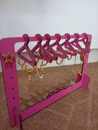 استند جواهرات مدل فروردین طرح رگال بسته 2 عددی