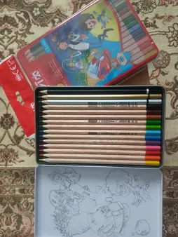 مداد رنگی 12 + 3 رنگ آریا مدل 3021