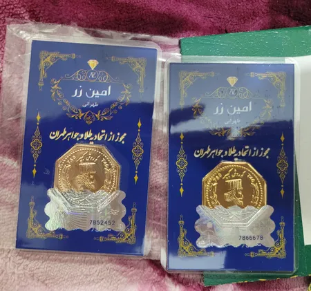 سکه گرمی طلا 18 عیار پارسیان امین زر کد zar0.5