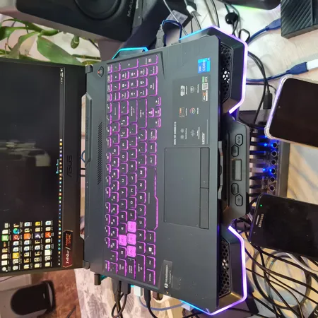 پایه خنک کننده لپ تاپ کول کلد مدل F13 RGB