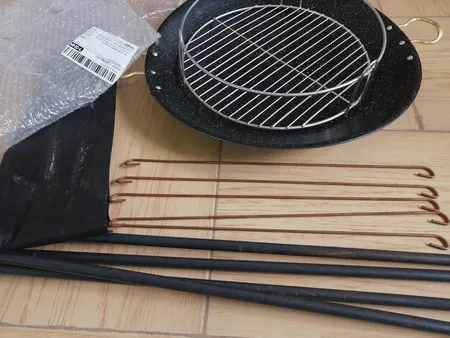 استند و ساج سفری مدل درخشان به همراه گریل