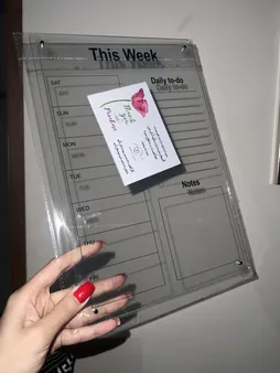 تخته وایت برد مدل پلنر هفتگی سایز 20×30 سانتی متر