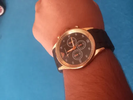 ساعت مچی عقربه ای مردانه کد Emp-Blk