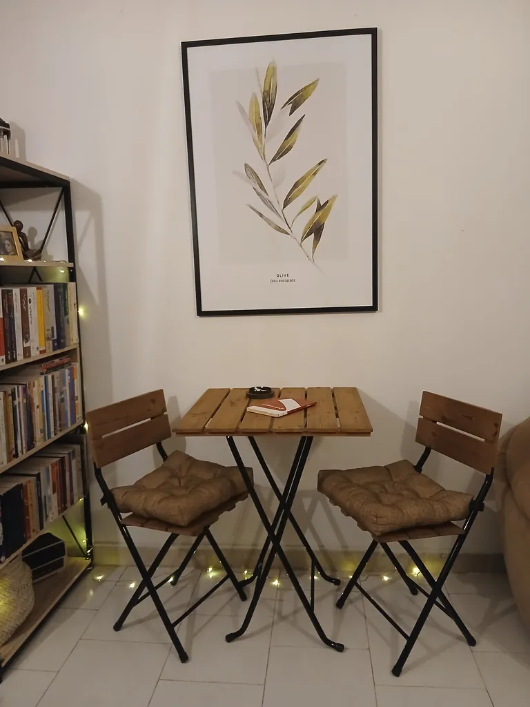 میز و صندلی غذاخوری دو نفره مدل چوبی کد 2090