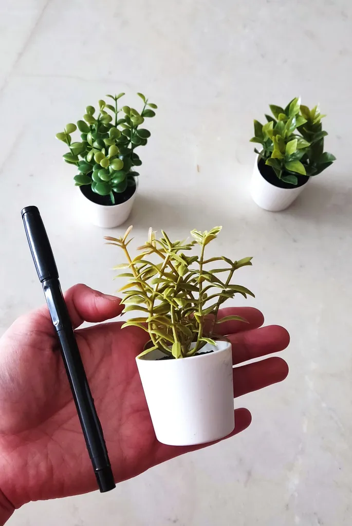 گلدان به همراه گل مصنوعی ایکیا مدل FEJKA کد 405.084.07 مجموعه 3 عددی