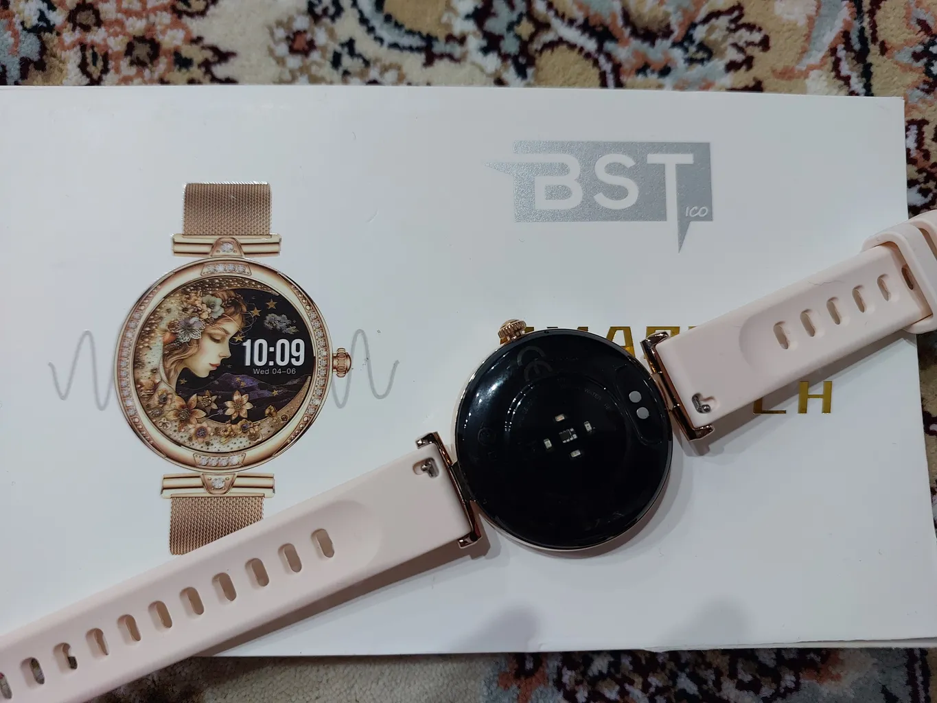 ساعت هوشمند بی اس تی مدل NX17 Pro با قابلیت صفحه نمایش رنگی و لمسی، کنترل موسیقی، سنجش اکسیژن خون، مکالمه از طریق بلوتوث، پشتیبانی از زبان فارسی و امکان تغییر تم ساعت و بند فلزی