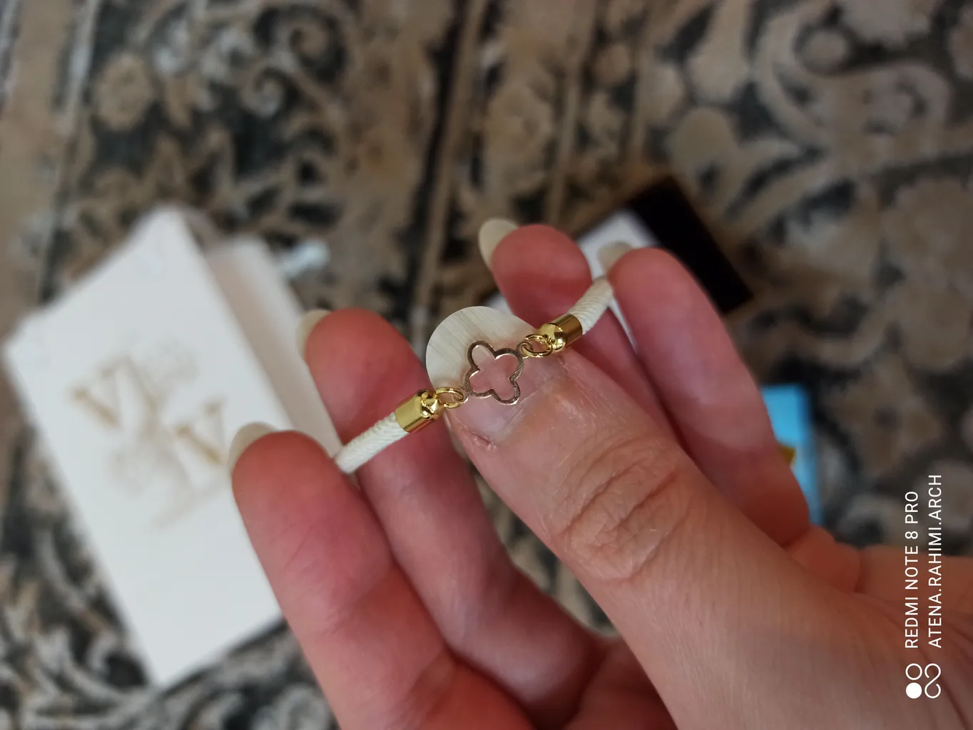 دستبند طلا 18 عیار دخترانه وی وی گلد گالری مدل ونکلیف کد WS2210