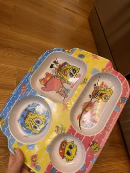 ظرف غذای کودک طرح باب اسفنجی مدل 1400