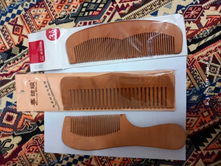 شانه مدل چوبی بسته سه عددی