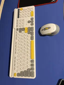 کیبورد و ماوس بی سیم گیمینگ لاجی کی مدل KM336W، سوییچ ممبران، Full-Size