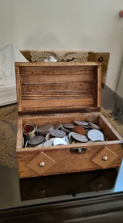 جعبه هدیه چوبی مدل جنگلی