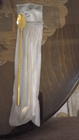 قاشق شربت خوری مدل Straw spoon بسته 6 عددی به همراه فرچه