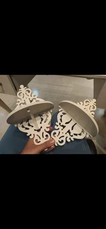 شلف دیواری مدل لوزی کد 09030035 سایز متوسط