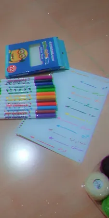 ماژیک رنگ آمیزی 12 رنگ کرونا مدل WATER COLOR PEN کد WH6996-12P