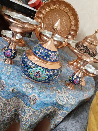 گلدان مسی مدل پرداز کد 1604 بسته دو عددی