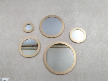 آینه دکوراتیو دکو گیوا مدل G65 مجموعه 5 تکه