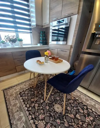 میز و صندلی ناهارخوری دو نفره مدل مایا لمسه کد gm01