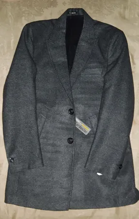 پالتو مردانه مدل ماهوت 02 رنگ ذغالی